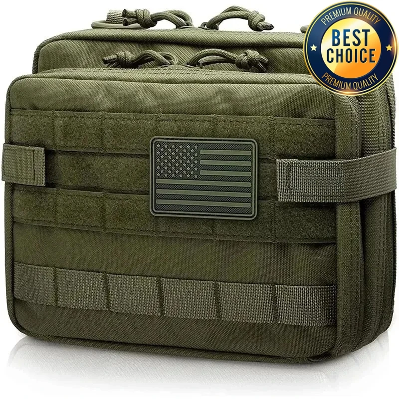 전술 MOLLE 잡화 가방 보관 야외 휴대용 응급 처치 키트, 대형 의료 키트, 다기능 키트, 사냥 캠핑 하이킹용