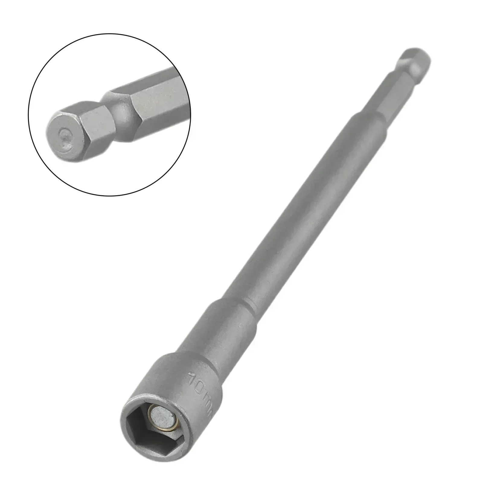 1pc 150mm soquete longo 6-19mm parafuso métrico driver conjunto de ferramentas adaptador broca 5 a 13mm haste hexagonal porca sextavada ferramenta de parafuso de soquete