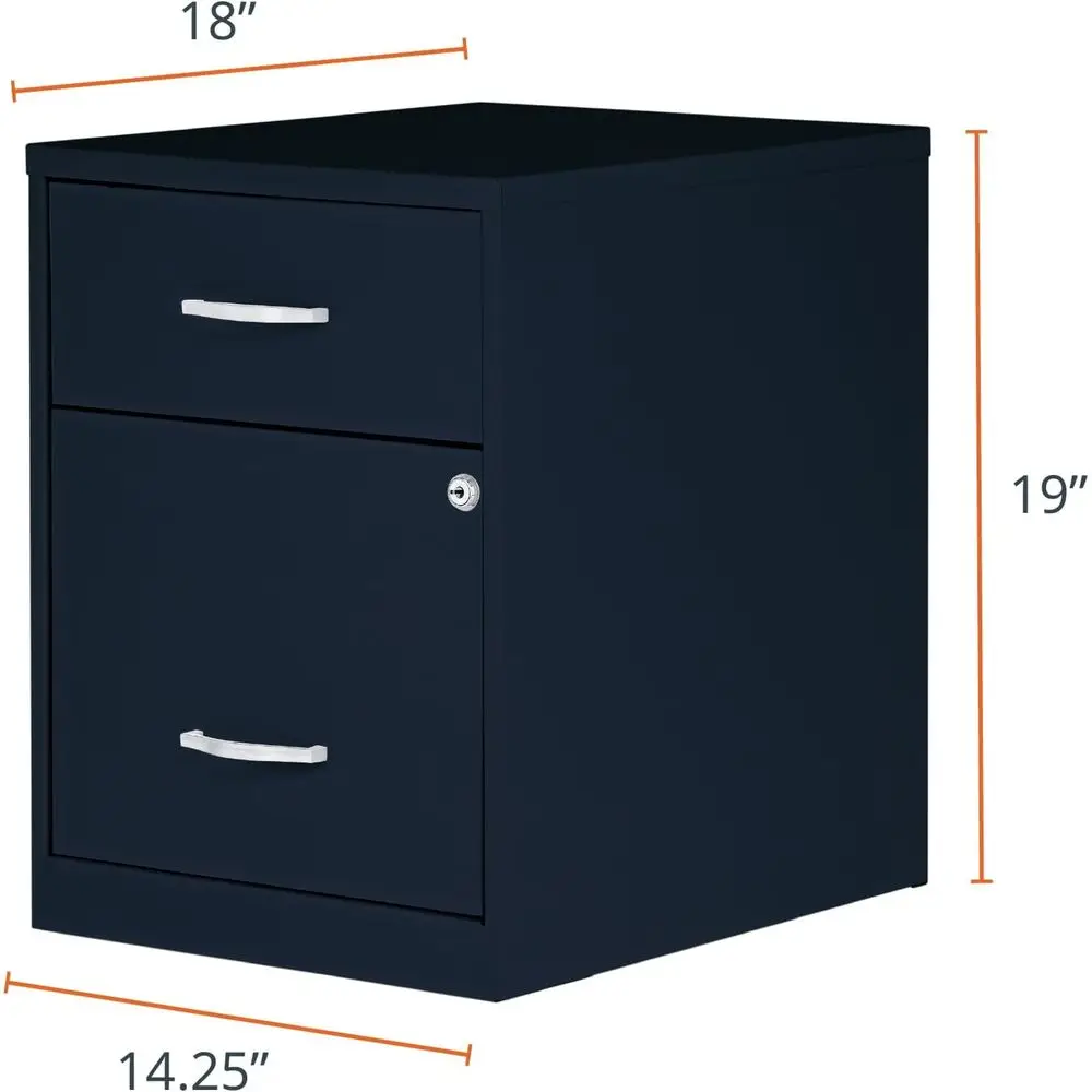 Pre-Assembled Letter-Size Locking File Cabinet with Low-Profile Design for Home and Small Office