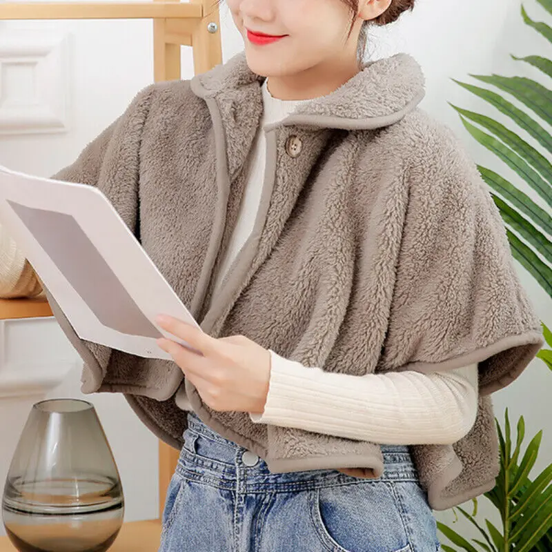 Women Faux Fur Fluffy Shawl Winter Warm Poncho  Imitation Fur Cloak Cape Winter Warm Wool Cashmere Jacket Cover Up Cloak
