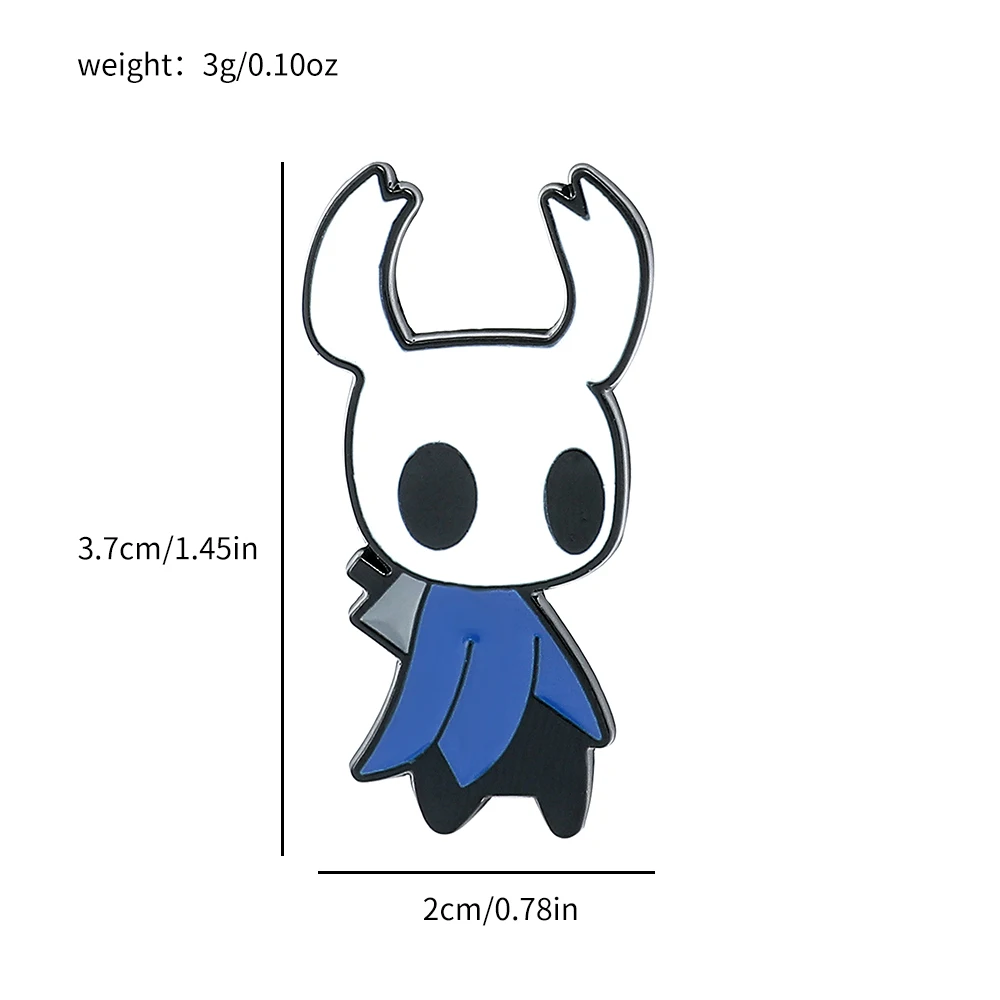 Game Hollow Knight Enamel Pin Cartoon Figure Metal Badge Brooch Clothing Backpack Lapel Pin Kawaii Jewelry Accessories