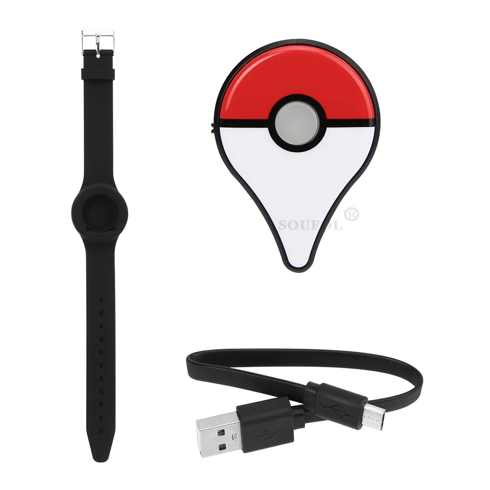 Auto dan Manul Catch USB dapat diisi ulang untuk gelang Pokemon Go Plus jam tangan Digital gelang Blue-tooth Switch Aksesori permainan