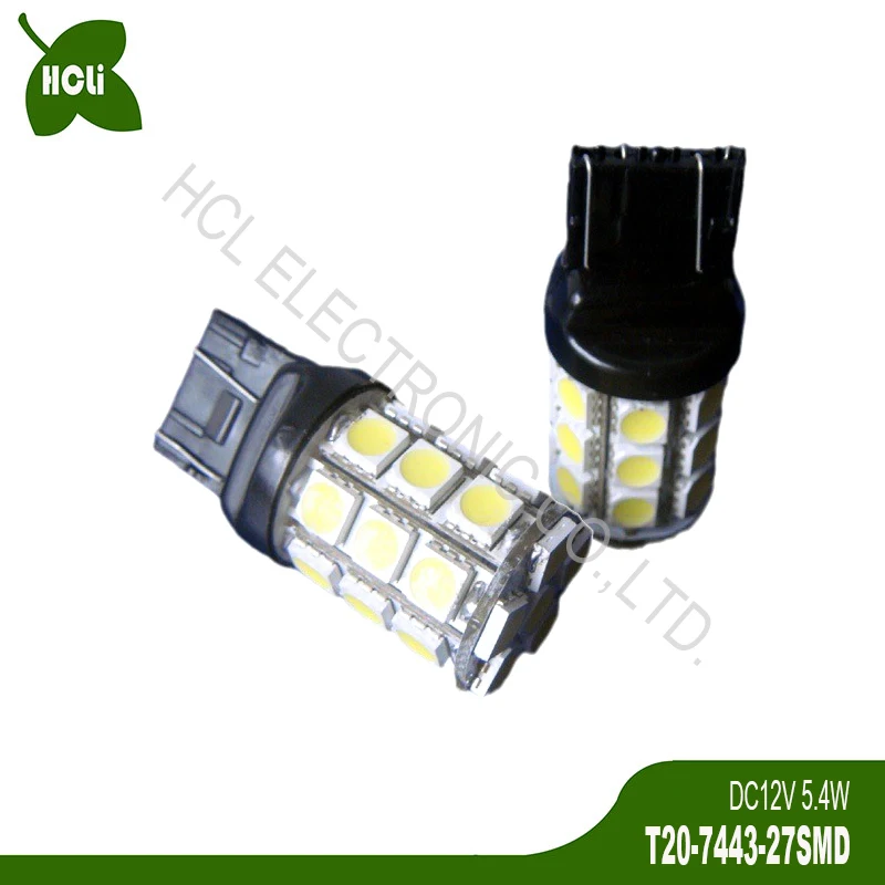 Hot Sales 12V 5W T20 W21/5W W21W 7443 7440 Car Led Bulbs Reverse Lights Turn Signal Stop Light Rear Fog Lamp free shipping 50pcs