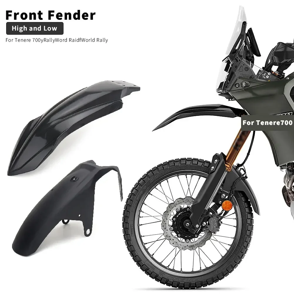 

New For Yamaha Tenere 700 T7 Tenere700 World Raid TENERE 700 World Rally Motorcycle Front Fender Accessories High&Low Mudguard