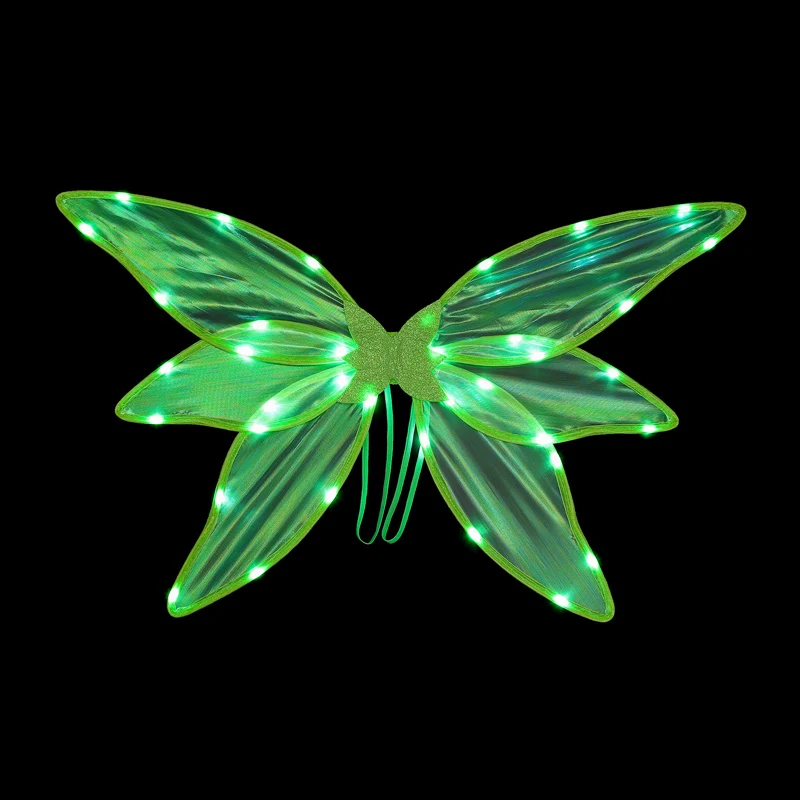 Light Up Fairy Wings for Kids Girls Angel Wing Party Glowing Wings with Light Halloween Costume Birthday Party Favors