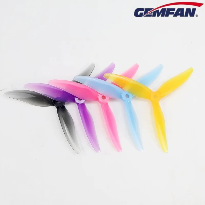 4 Pairs Gemfan 5129 YUKI 3-Blade/Tri-Blade Propeller for 2306 2207 Motor FPV Racing RC Drone Quadcopter Multirotor Part