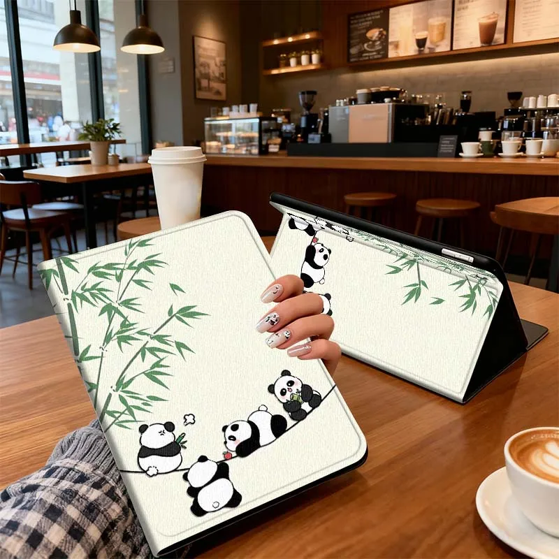 Cartoon Fun Panda For Xiaomi Redmi Mi Pad 8 7 6 5 4 2 SE K Pro Max Ultra Inch Tablet Case Soft