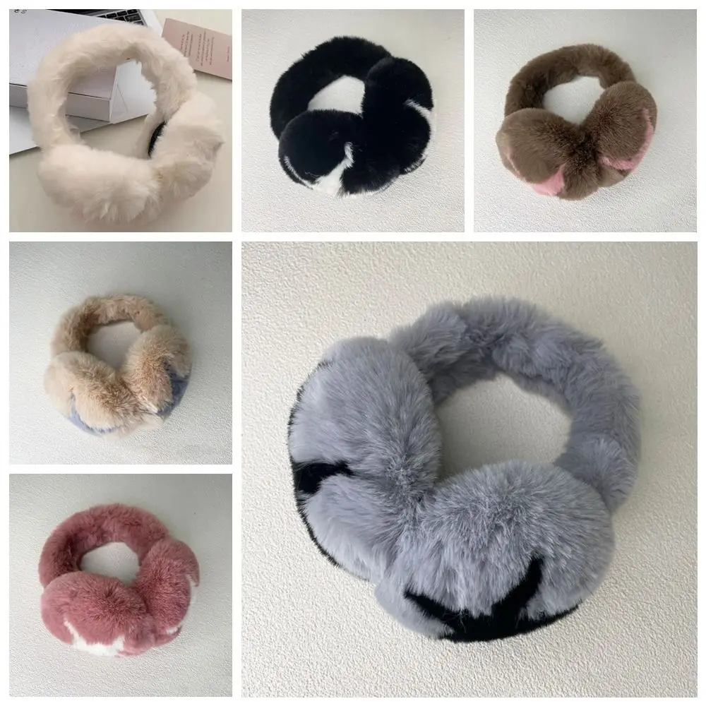 Earmuffs de pelúcia para meninas, boné estrela de cinco pontos, Earflap espessado, capa de ouvido de inverno