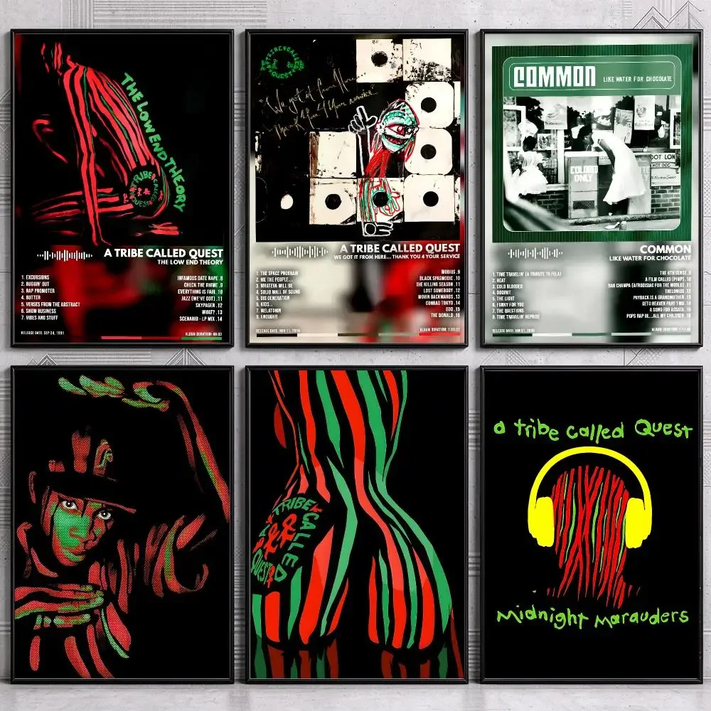 Classic Hip Hop Group A T-Tribe Called Q-Quest Poster Wall Art Print Sticker for Bedroom Living Room Dorm Modern Home Decor Gift
