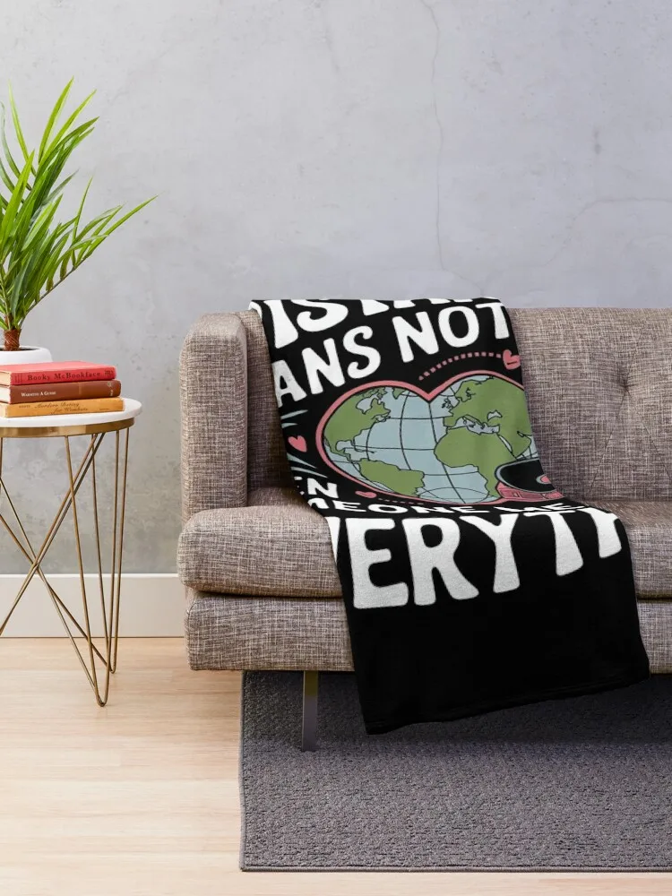 distance means nothing when someones means everything Funny Love Quote Gift Ideas Throw Blanket Flannel Fabric Thin Blankets