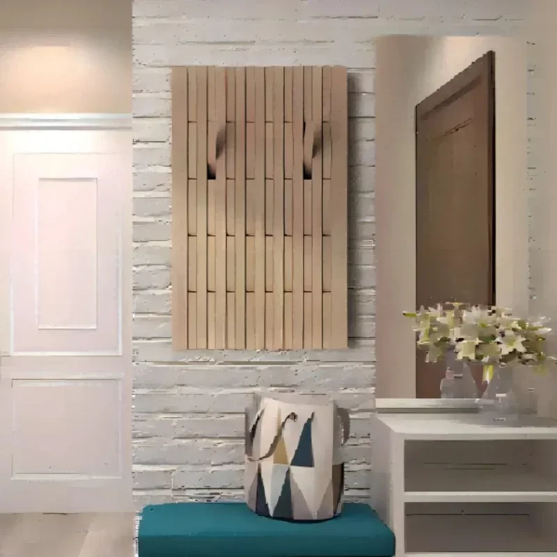 Colgador de ropa de pared creativo multicapa, percheros de pared de madera, ganchos para pared de salón, colgador de ropa, armario, muebles para el hogar