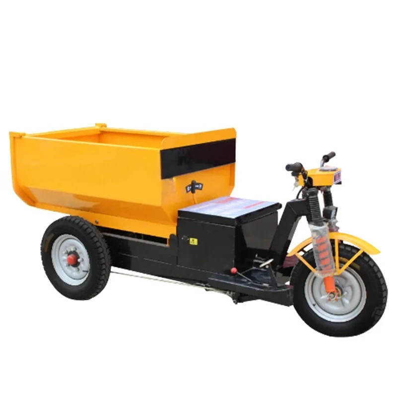 

Engineering tricycle electric hand push inclined bucket U-shaped dump tipping bucket