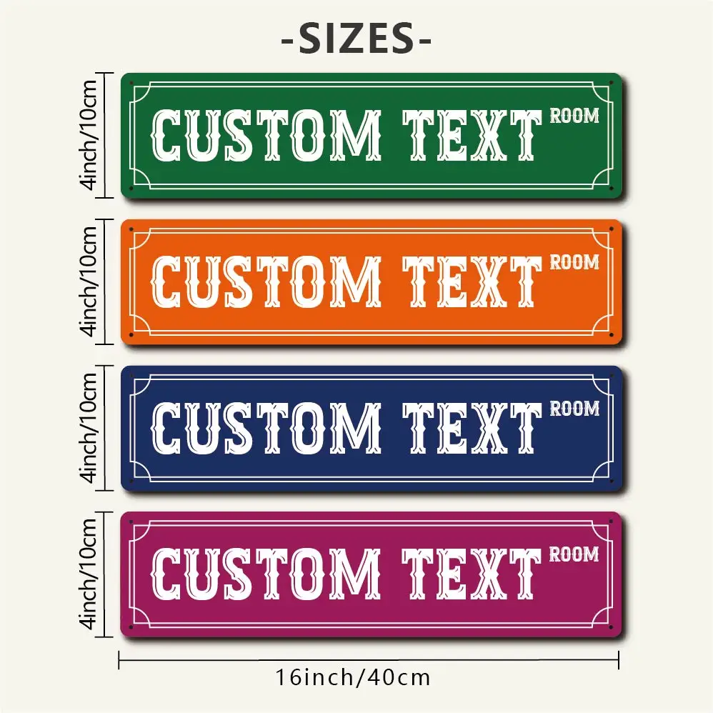 

1pc novel font room sign Metal Painting Iron Poster For home bedroom decor
