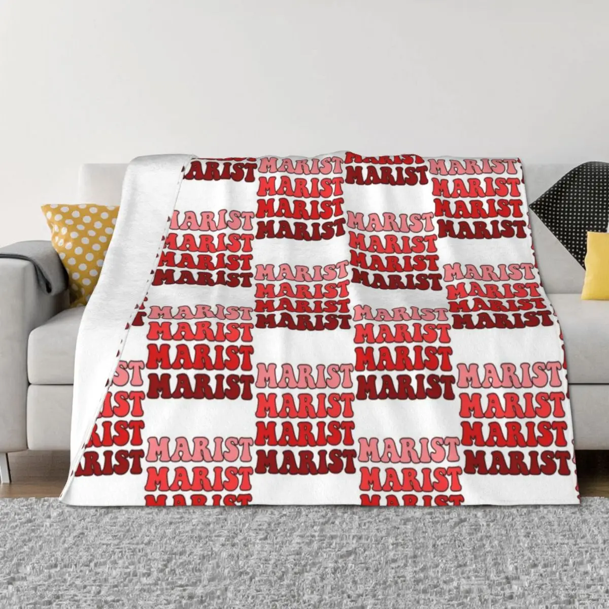 

marist gradient text Throw Blanket christmas decoration Personalized Gift Hairys Baby Blankets