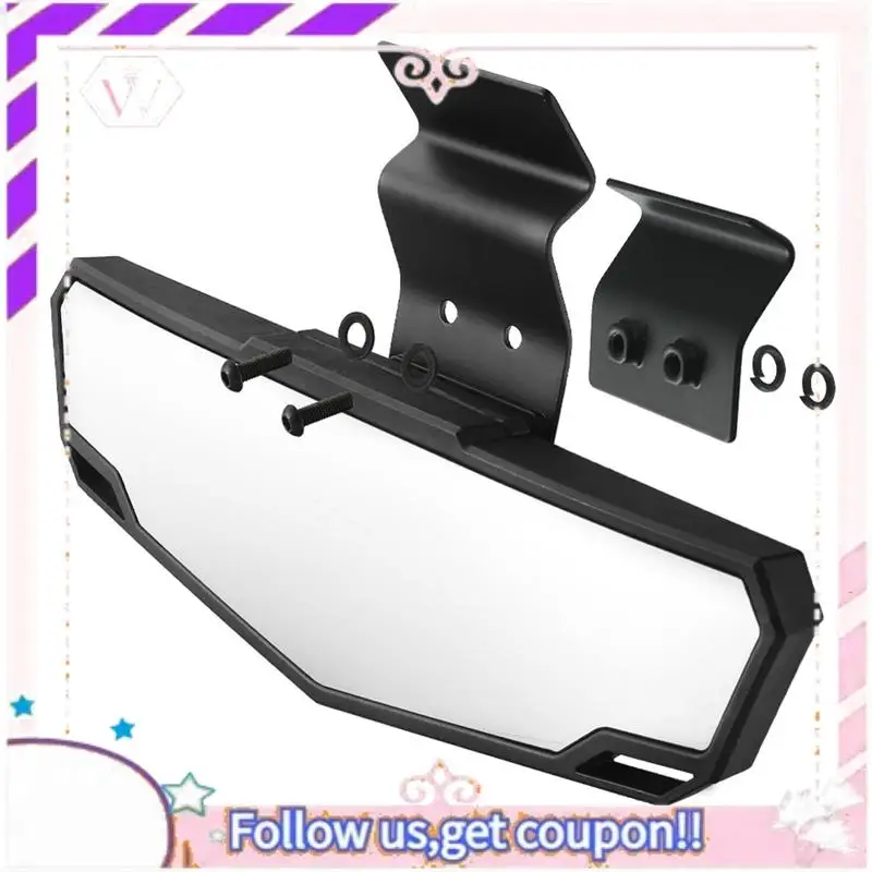 

Easy To Use UTV Center Rear View Mirror, Convex Rearview Mirror For Polaris Ranger 570 900 1000 Crew/Can Am Defender 2015-2025