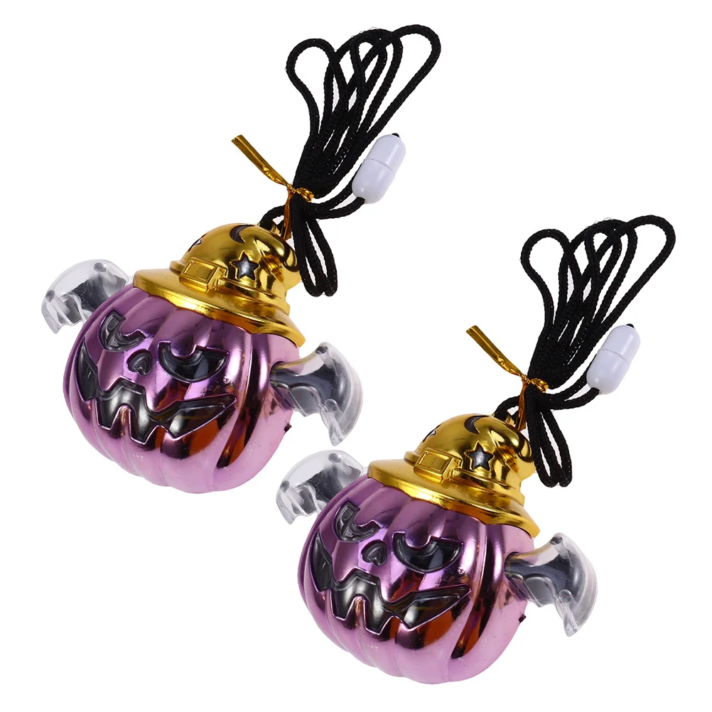 3 قطعة قلادة اليقطين الهالوين وامض قلادة LED للحزب زي الهذيان الحدث ليلة وامض قلادة اليقطين قلادة #3