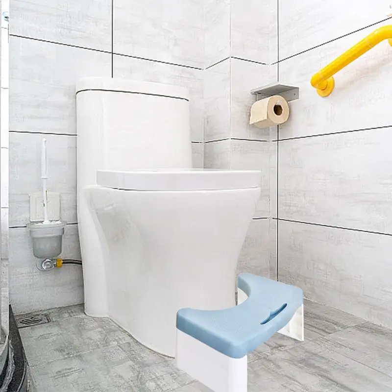 Toilet Foot Stool Non-Slip Poop Stool Portable Toilet Foot Stool Anti-slip Squatting Toilet Potty Step Stool Poop Stool With image 3
