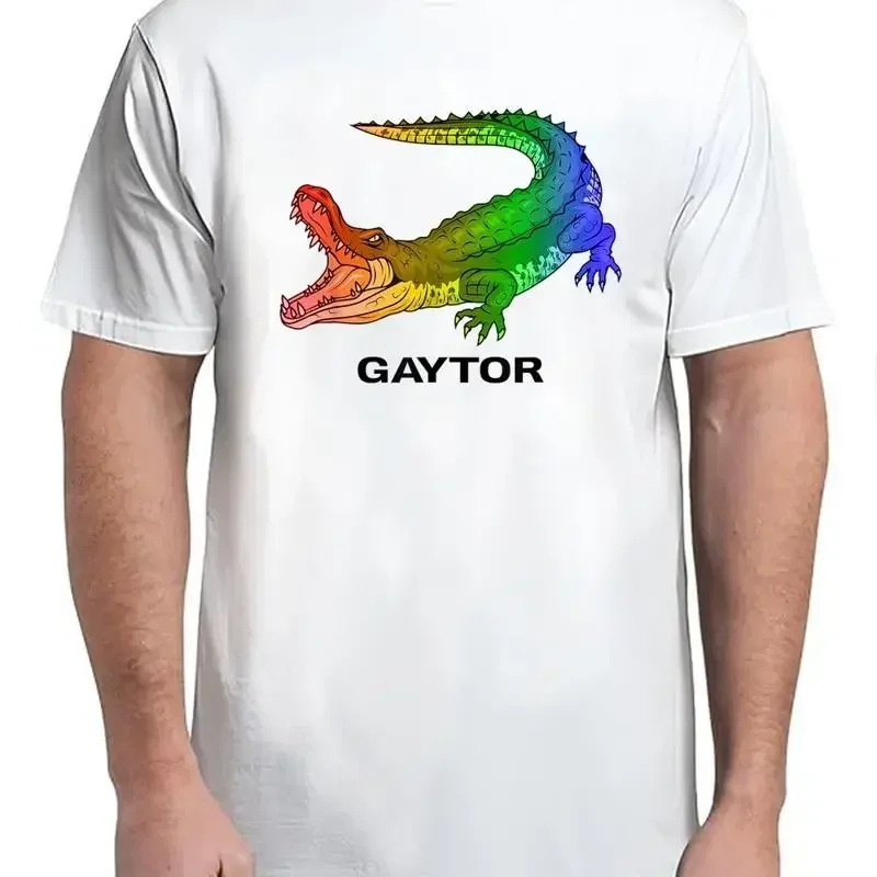 Alligator Pride Month Rainbow Gaytor Crocodile T Shirt Classic Adult S 4Xl