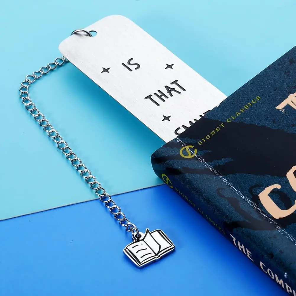 Metal engraçado Bookmark com Tassel Pingente, Amante do livro, Humor Peeking, Marcador de livro de Jesus, Livros de página Leitores