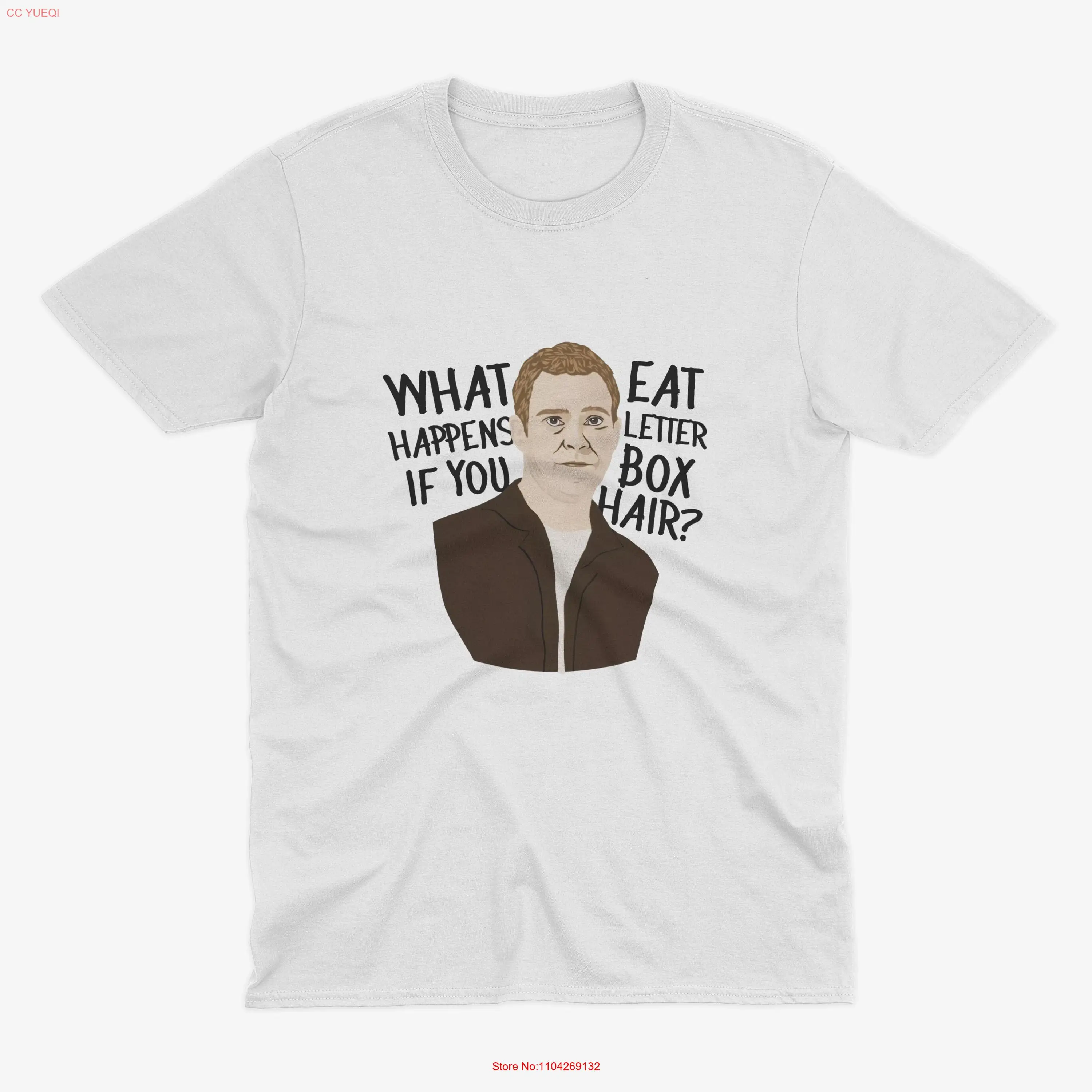 تي شيرت Iz Peep Show Letterbox Hair Inspired Fan Art تي شيرت Mark Corrigan Jeremy Usbourne بأكمام طويلة أو قصيرة