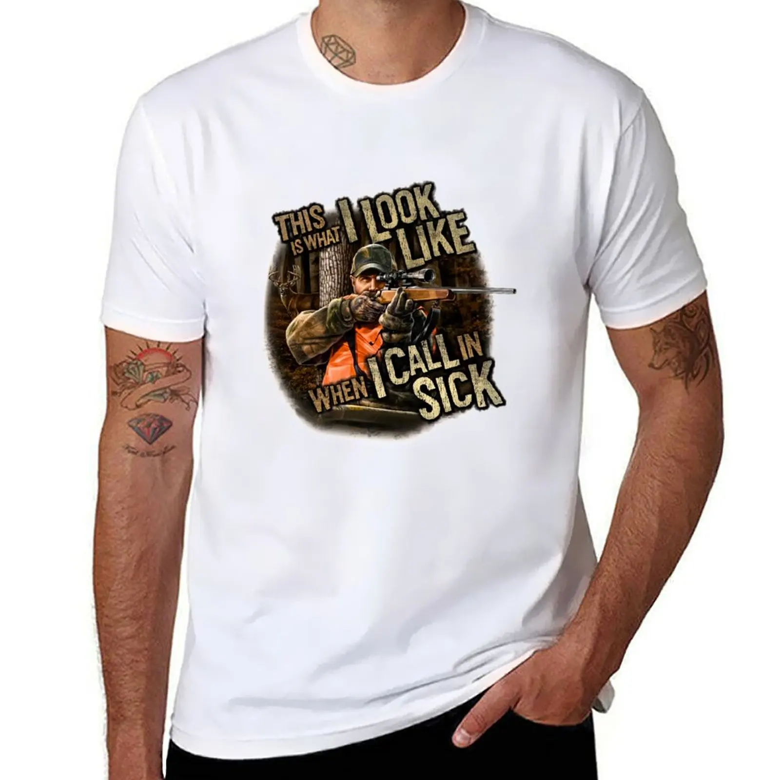 

This Is What I Look Like When I Call In Sick T-Shirt cotton tshirt 100% man t shirt cotton high quality