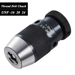 1-13mm 1/2 20unf thread dril chuck collet chuck 3/8-24UNF 1-16 5/8-16UNF keyless self-tightening chuck for drilling machine