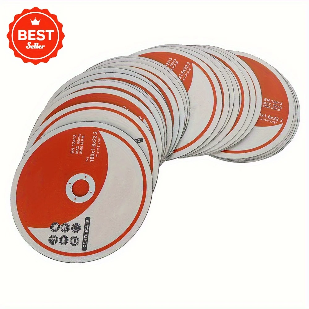 

7 x1/16x7/8 Inch Cut Off Wheel Metal Stainless Steel Grinder Cutting Disc 25Pack