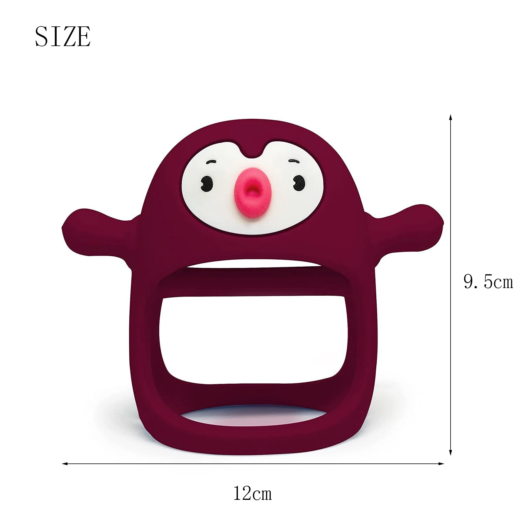 Penguin Silicone Baby Teeth Grinding Stick Baby Chewing Toy Baby Hand Pacifier Newborn Car Seat Toy