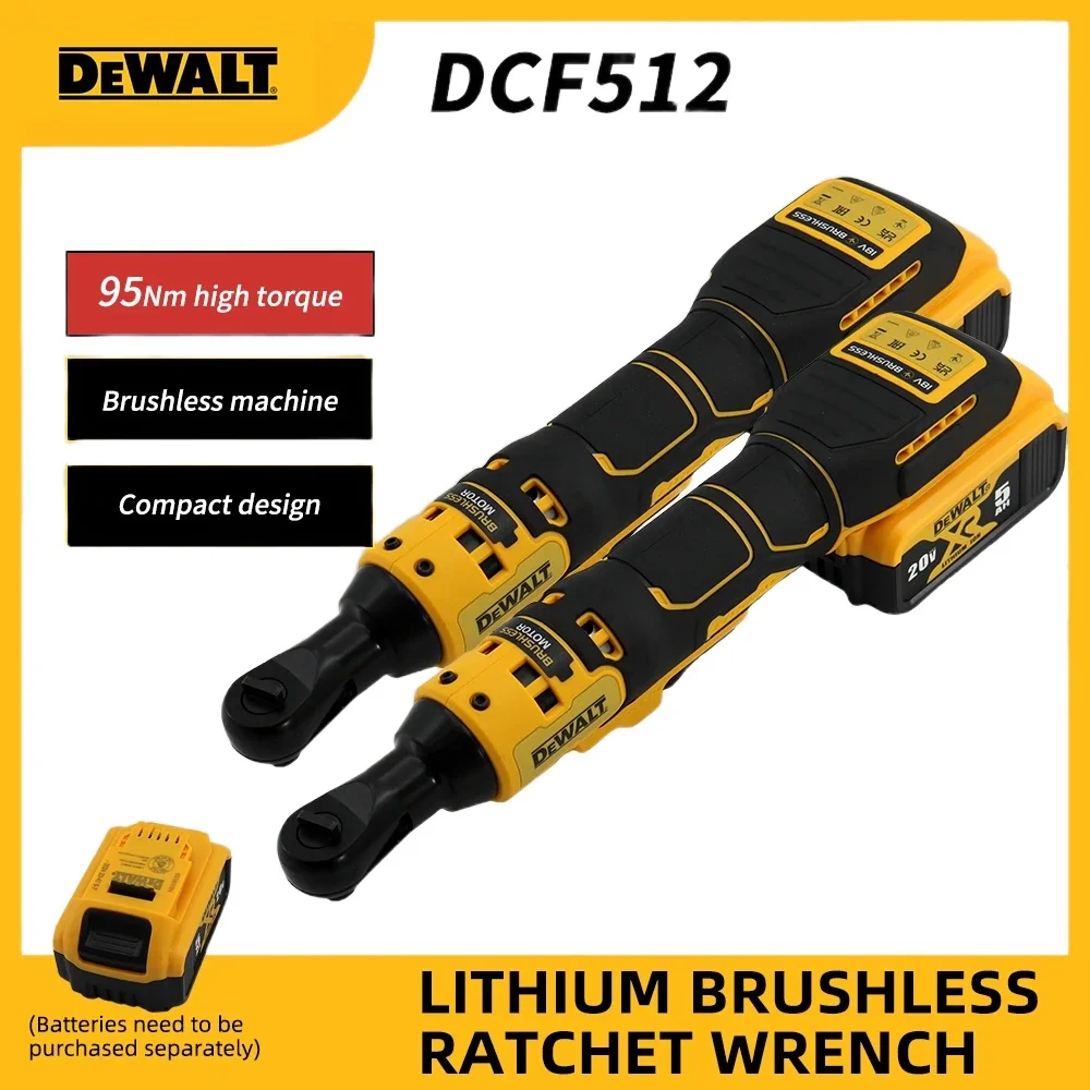 

2025 Dewalt DCF512 3/8 Inch Brushless Ratchet Right Angle Wrench LED Cordless Driver Variable Speed Power Wrench 20V Power Tools