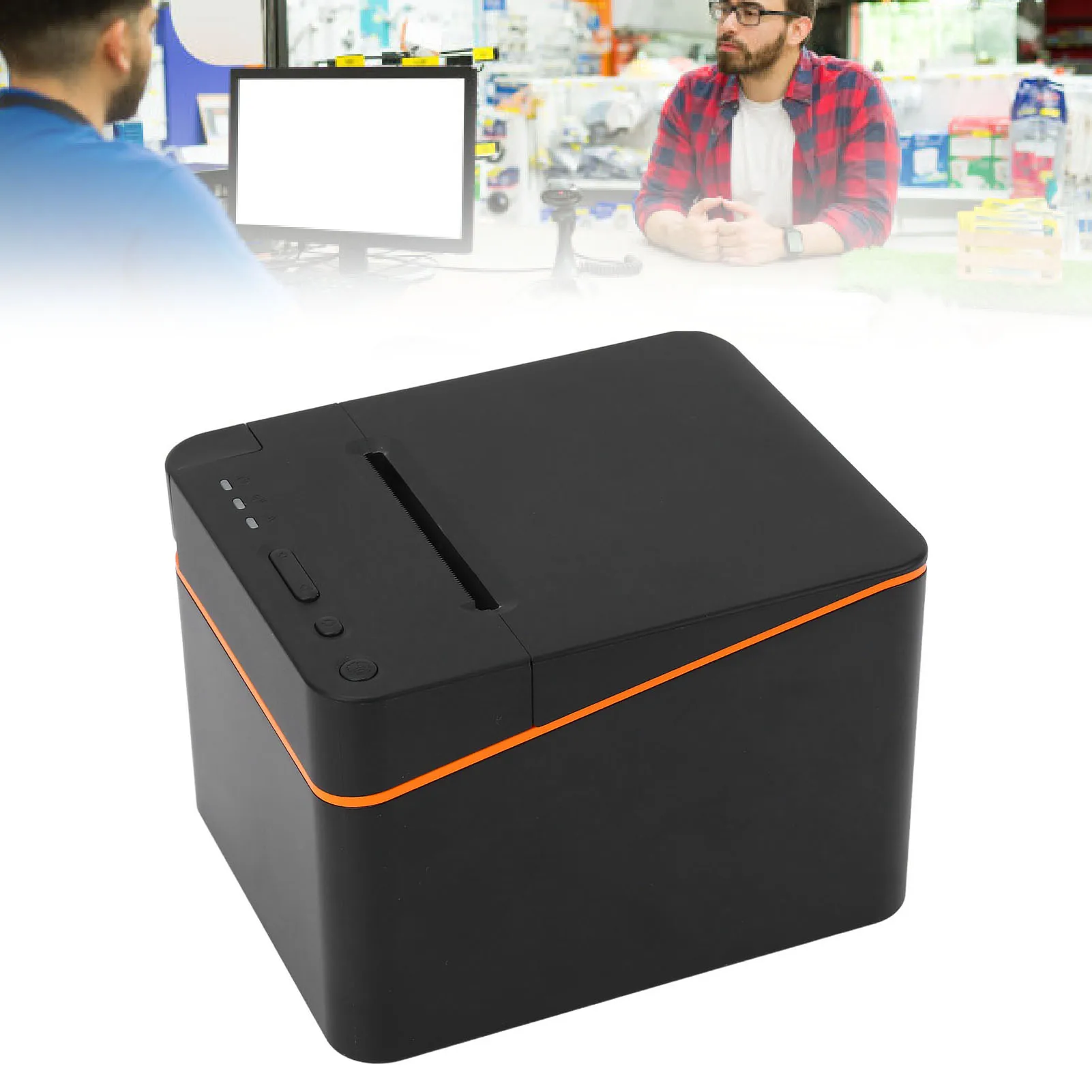 

Bluetooth Thermal Receipt Printer 80mm 3 1/8 Width Label Printing 250mm/s with Automatic Cutter for Small Business 80HB9