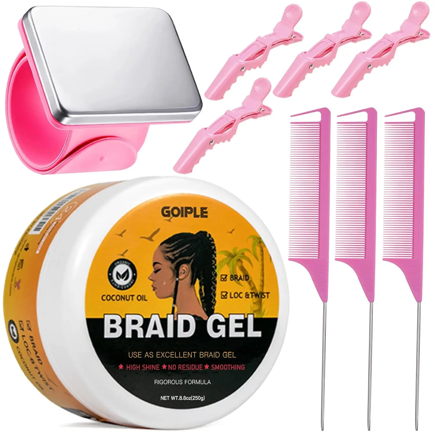 

Strong shaping smooth knitting gel, suitable for twisting, spots, edges, horns - hair knitting tools