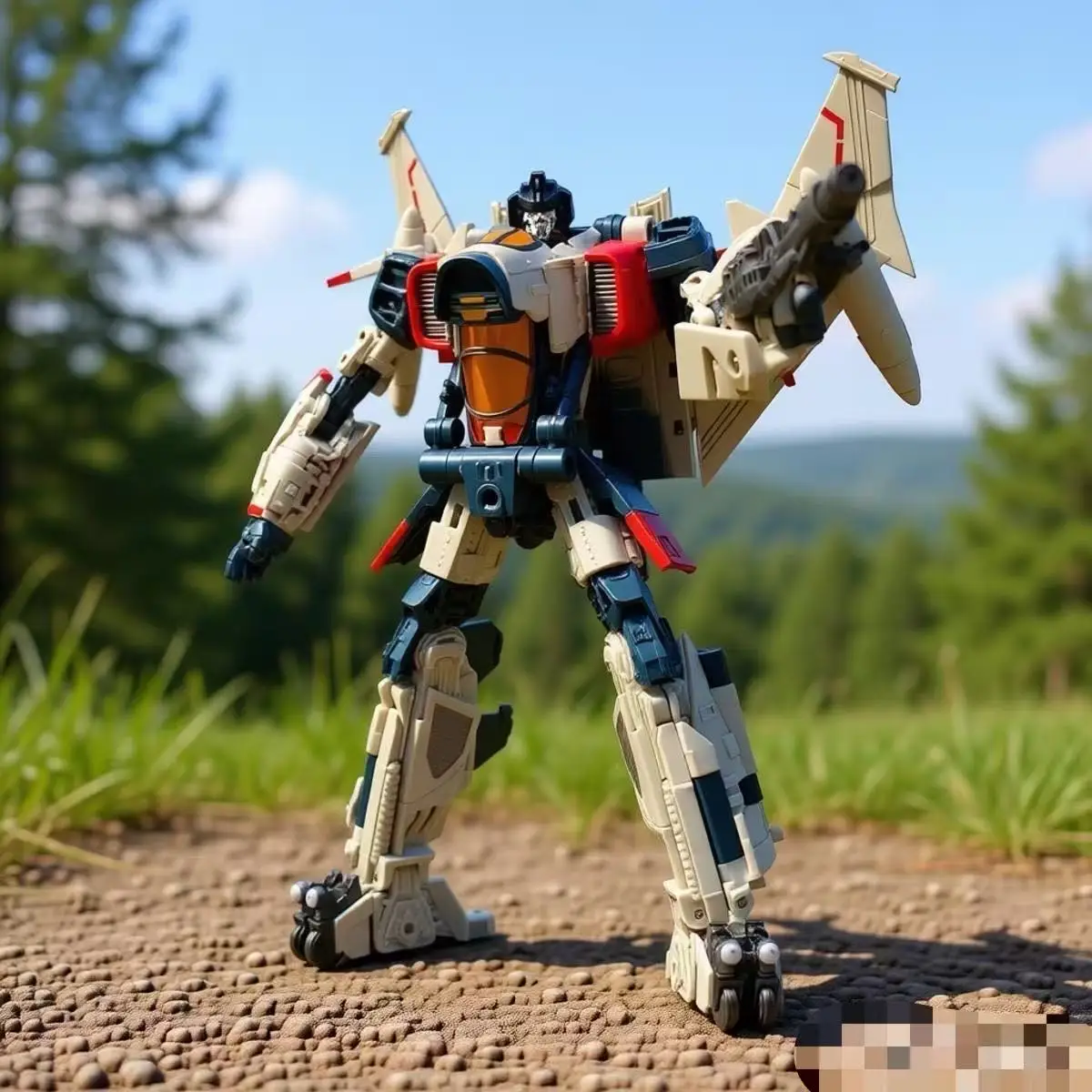 En promotion BAIWEI Toy TW-1037 Blitzwing Lightning Gaiden Figurine robot articulée en alliage, produit fini, pour collection et cadeau