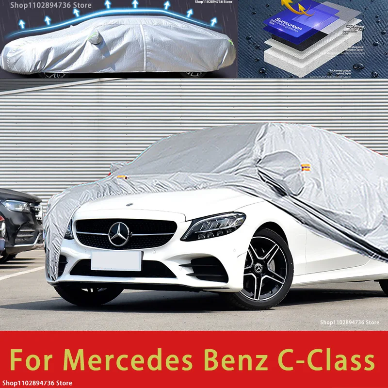 

For Mercedes Benz C-Class Car protective cover, sun protection, cooling protection, car clothing, car paint protection auto