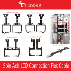 Spin Axis Rotating Spindle Hinge LCD Connection Flex Cable For Samsung Galaxy Z Flip 1 2 3 4 5 f700 f707 f711 f721 f731