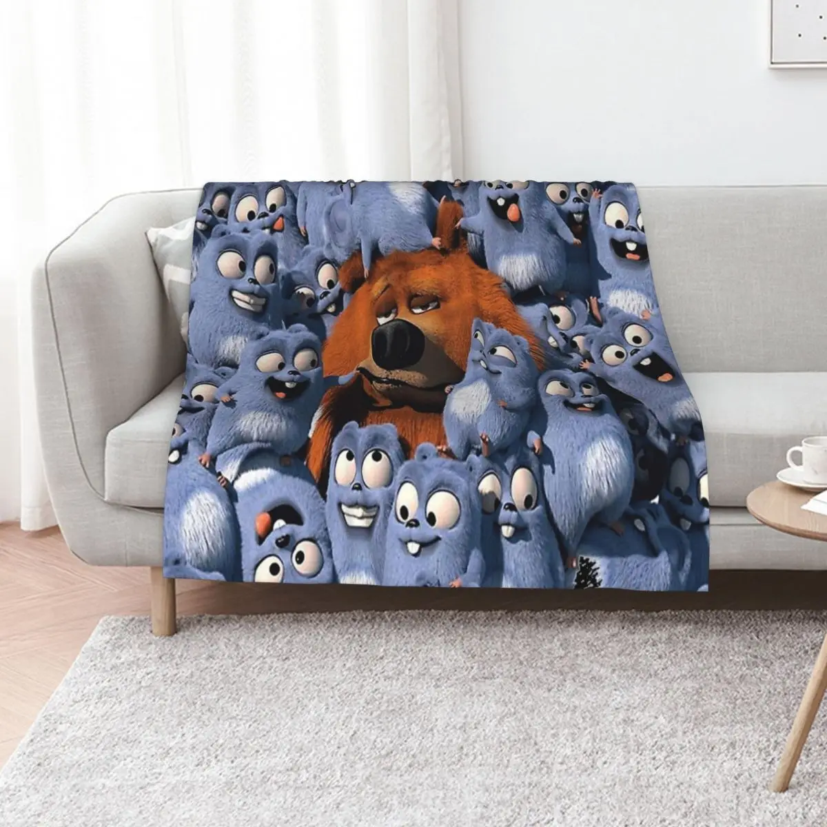 Happy Lemmings Tabodi and Grizzy Throw Blanket Sleeping Bag Hairys Furrys for babies Sofa Quilt Blankets