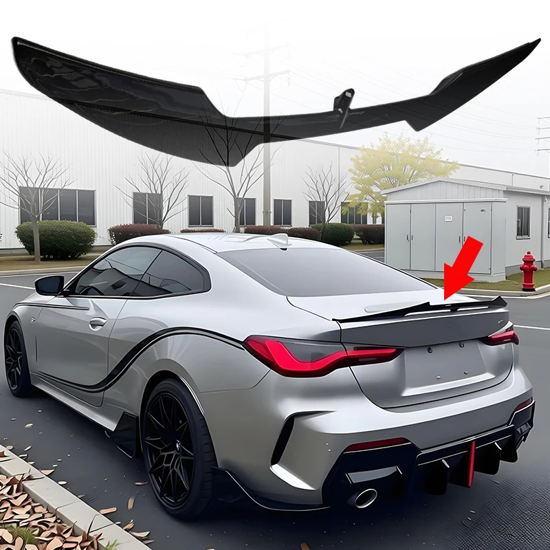 Rear Boot Lip Spoiler Wing VTE For BMW G22 425i 430i M440i 420d 430d M440d 2 Door 4 Series Car Styling Auto Exterior Parts