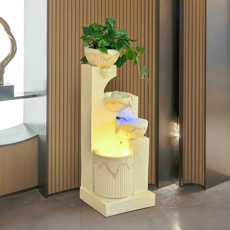 European-style flowing water makes money ornament, living room fountain, water circulation landscaping, home