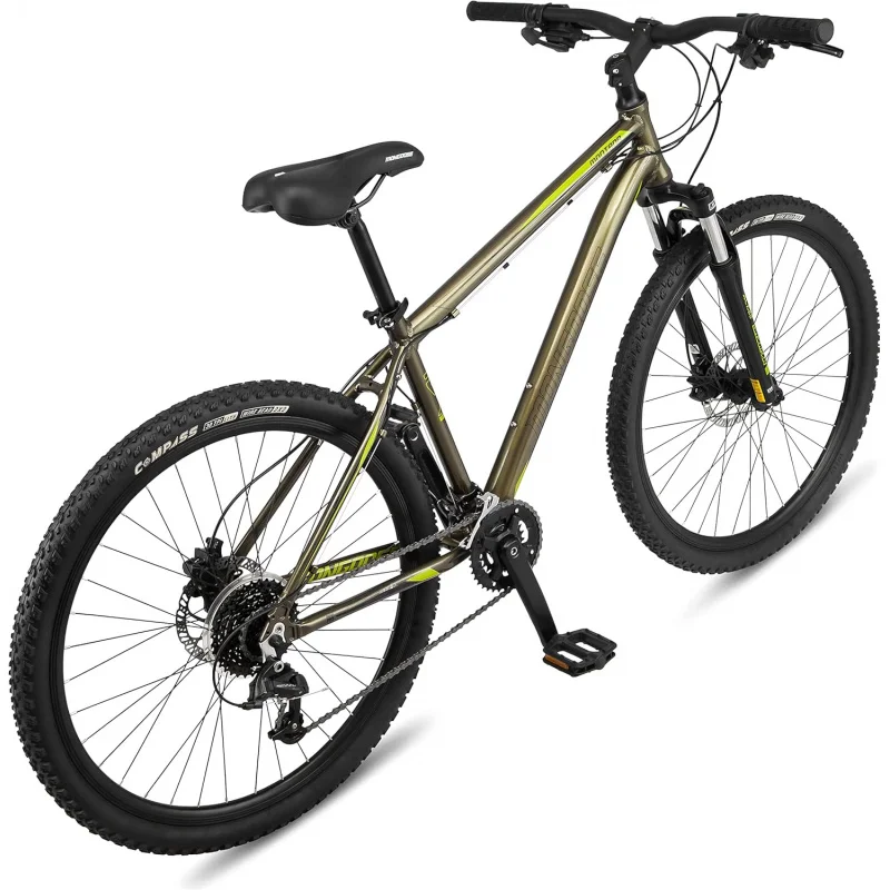 AQMongoose Montana Sport Comp Men and Women Mountain Bike,18 or 21-Speed Drivetrain with Trigger Shifters,15 to 18.5- Frames