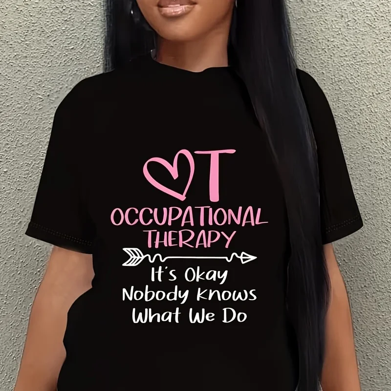 It's Okay Nobody Knows What We Do - Occupational Therapy Ota Women's Plus Size T-Shirt 100% Cotton 220g