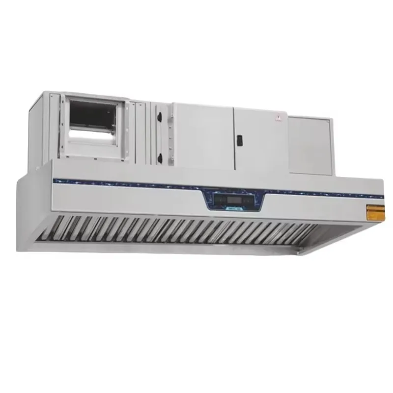 Commercial Kitchen Stainless Steel Range Hoods Electric Powered Extractor Fresh Air Hotel Kitchen Island Use Exhaust Hood