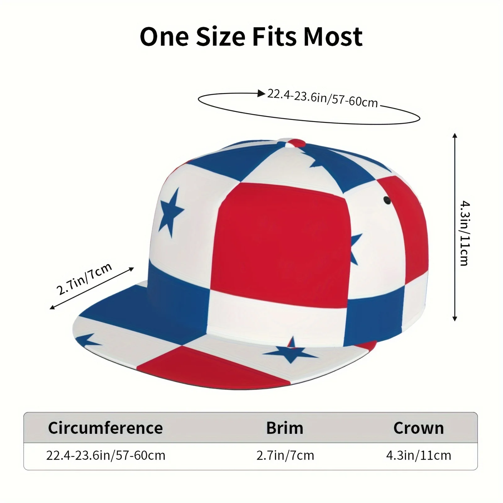 Custom 1pc, Baseball Hat Golf Hat, Flag of Panama, Men'S And Women'S Sports Fashion, Suitable for Seasonal Running Exercise