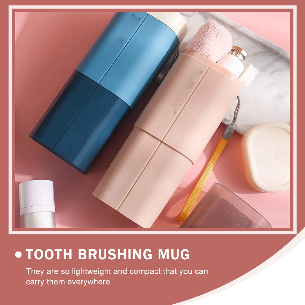 

3pcs Toothbrush Storage Box Portable Travel Case Wash Cup Holder Toothpaste Container Lightweight Easy Open
