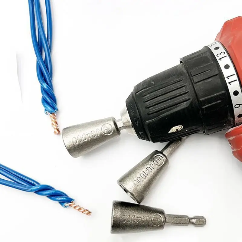Rapidamente Twister 1.5-6 Quadrado 2-6 Way Twister Fio Ferramentas de Torção 6mm Hexagonal Handle Electricista Fio para Drivers De Broca De Poder