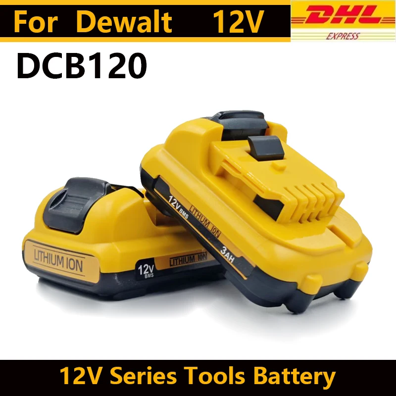 for Dewalt 12V Lithium Battery 2/6AH compatible DCB120 DCB124 DCB122 DCB123 DCB125 power tools Screw