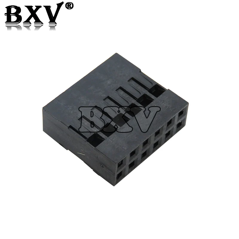 100PCS 2.54mm 1x2P 2x2P 1x3P 2x3P 1x4P 2x4P 1x5P 2x5P 1x6P Plastic For Dupont Jumper Housing Female Pin Connector Wire Cable