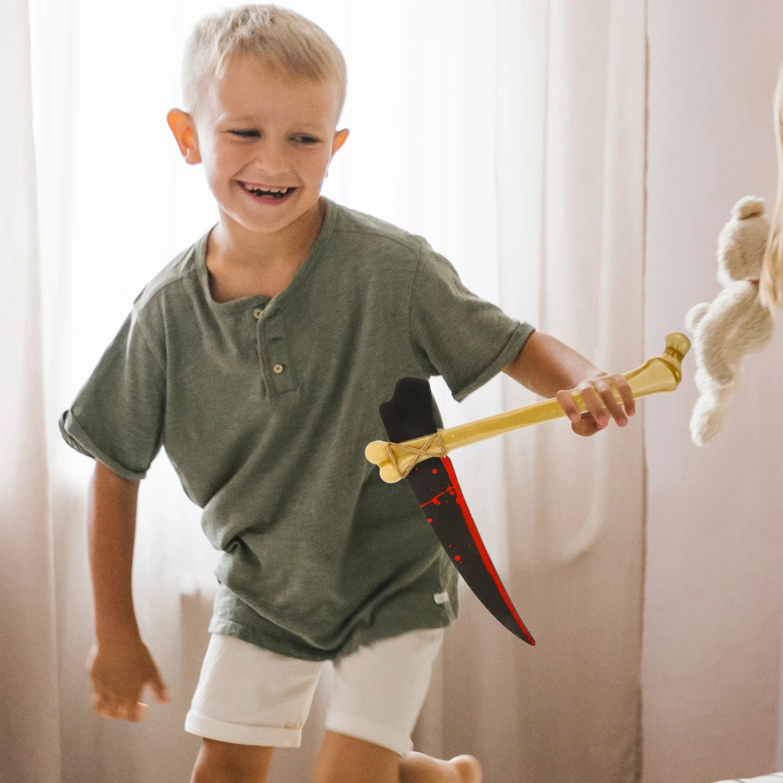 

Кость Хэллоуин реквизит реалистичная имитация поддельной косы косплей аксессуар костюм вечерние Декор поставки для выступлений