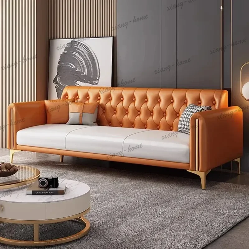 Gold Luxury Living Room Couch Designer Girly Lazy Lounge Office Sofas Loveseat Modern Nordic