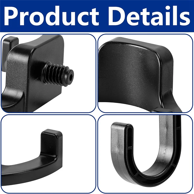 CYCLI-6 Pcs ABS Storage Shed Tool Hooks,Shed Tool Hangers Include J-Shape,U-Shape And V-Shape,Storage Shed Shelves