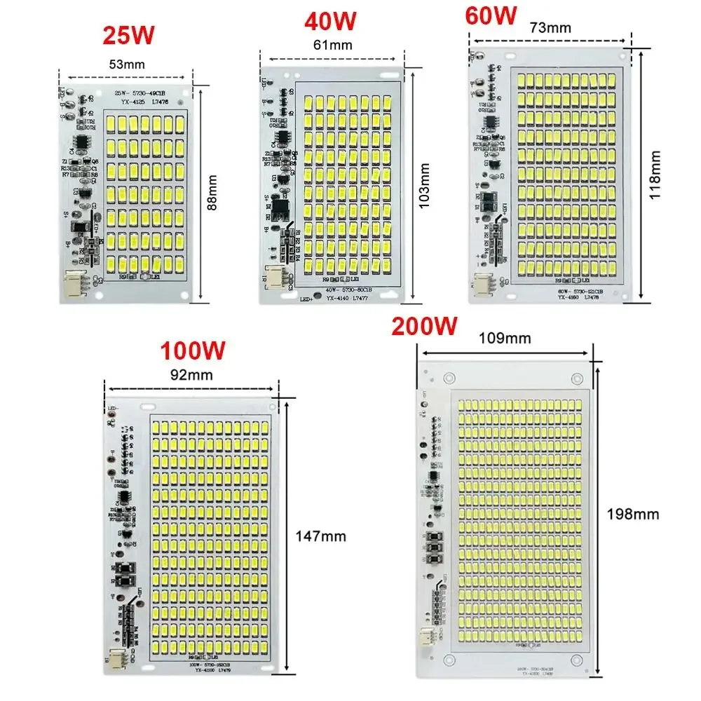 1 قطعة 25/40/60/100/250 واط LED ضوء الشمس مجلس SMD5730 الضوء الأبيض مصدر الضوء لوحة مع جهاز التحكم عن بعد سطوع عالية