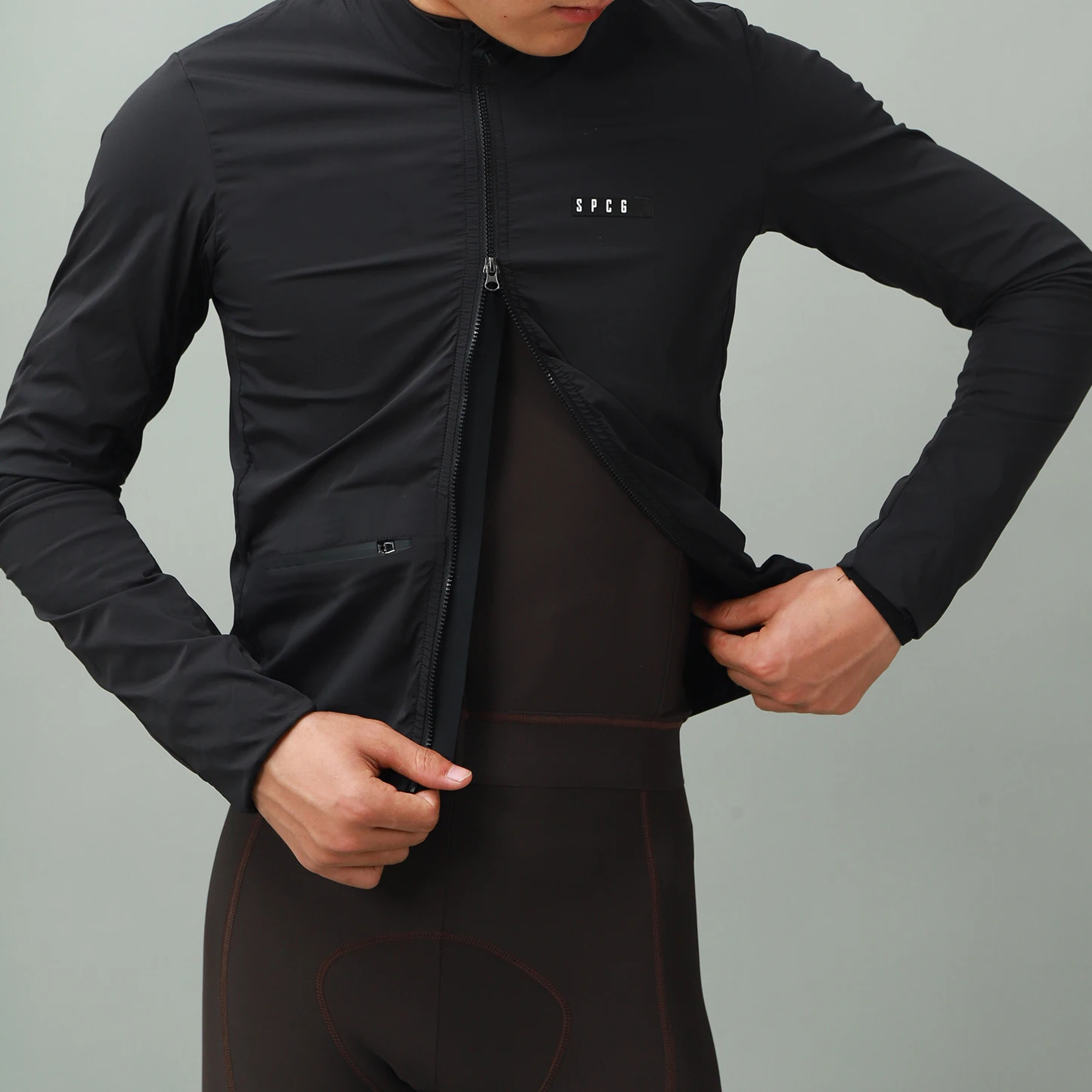 SPEXCEL PERFORMANCE Superleichte, winddichte Fahrradjacke der neuen Saison, Fahrrad-Windjacke, Stretch-Stoff mit Reißverschlusstasche – Detail 11